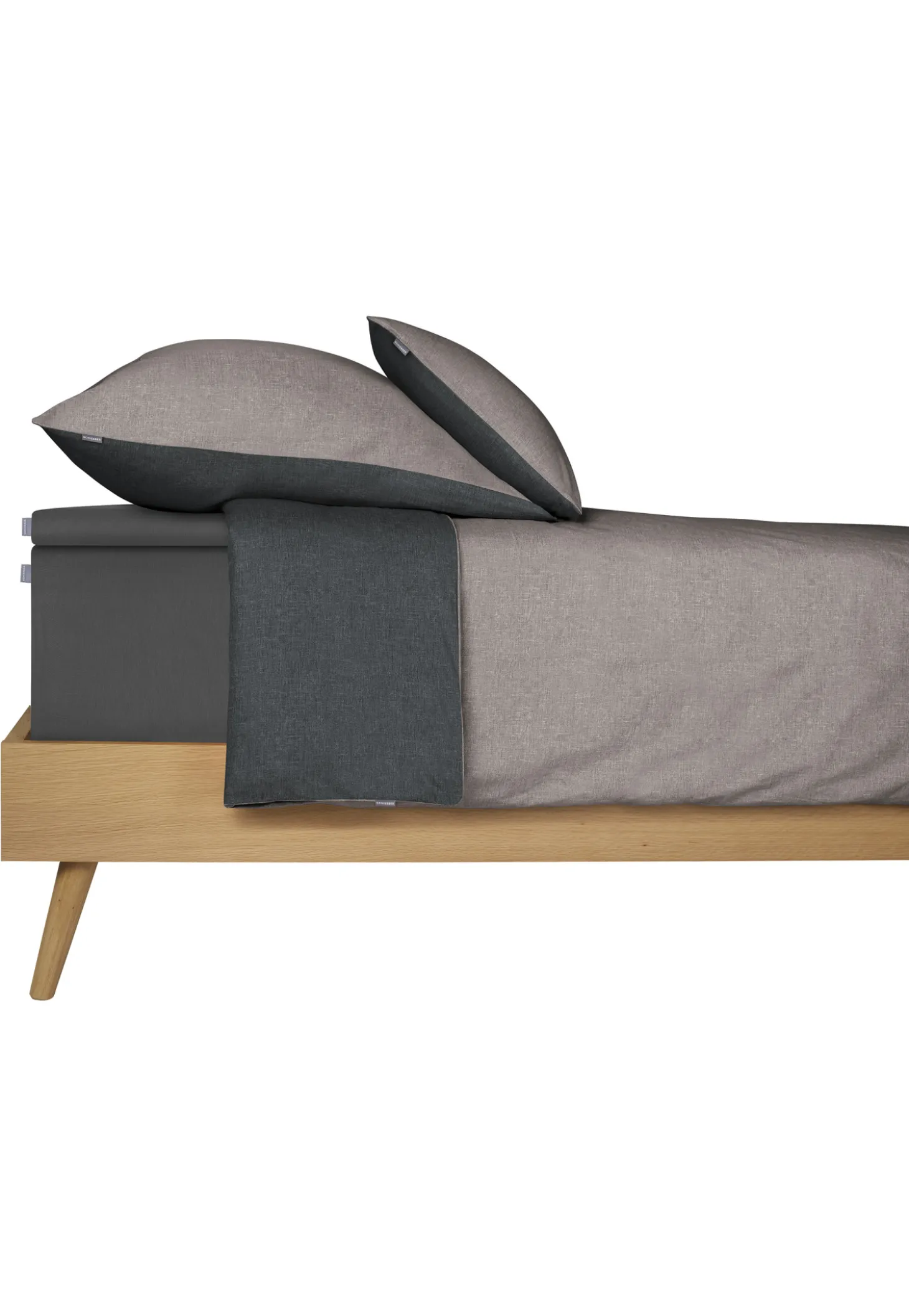 Spannbettlaken Jersey anthrazit - SCHIESSER Home