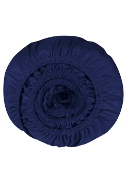Spannbettlaken Jersey navy - SCHIESSER Home