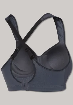 Sport-BH Softcup bügellos Medium Support anthrazit - Active
