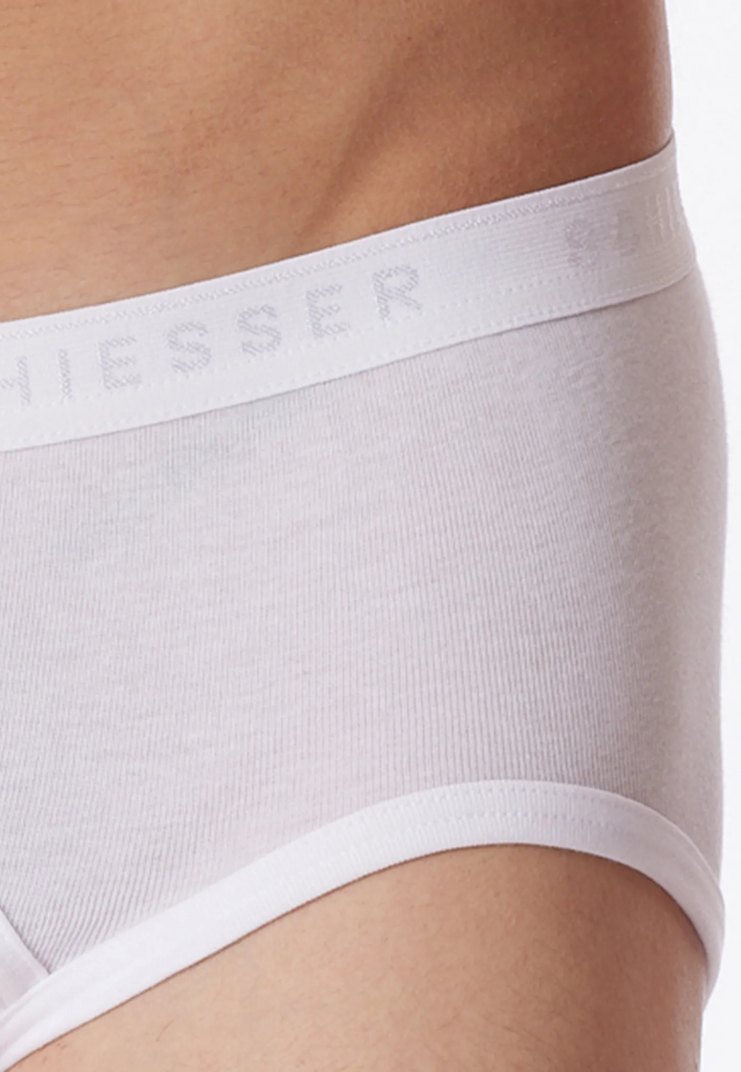 Sportslip mit Eingriff Feinripp weiß - Original Classics