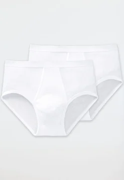 Sportslips 2er-Pack mit Eingriff Doppelripp weiß - Original Classics