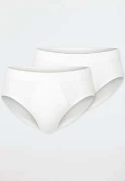 Sportslips 2er Pack mit Eingriff weiß - Essentials Feinripp