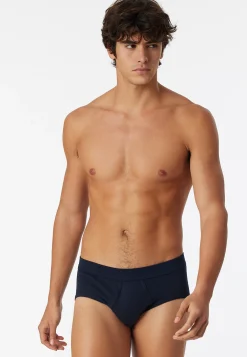 Sportslips 2er Pack mit Eingriff navy - Essentials Feinripp