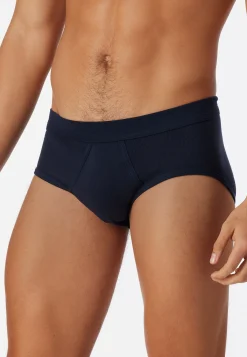 Sportslips 2er Pack mit Eingriff navy - Essentials Feinripp