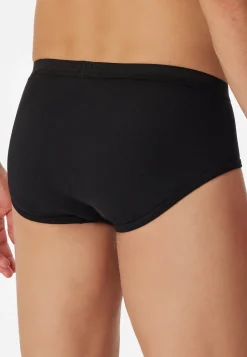 Sportslips 2er-Pack mit Eingriff Feinripp schwarz - Original Feinripp
