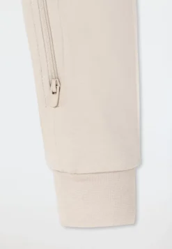 Strampler lang Teddybär beige-meliert - Baby
