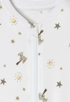 Strampler lang Teddybären weiß - Baby