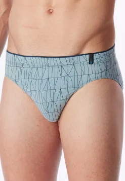 Supermini Modal gemustert eisblau - Long Life Soft