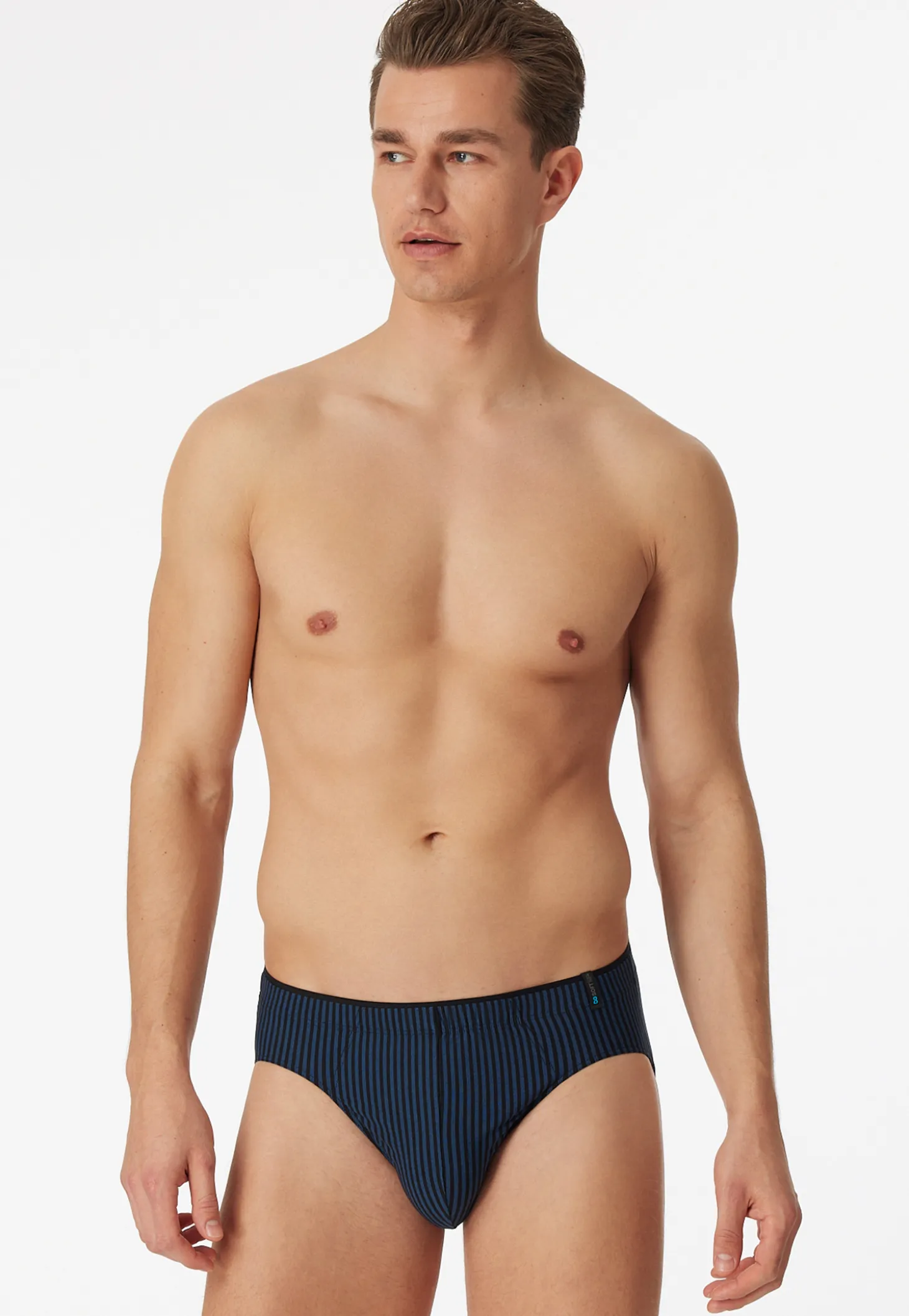 Supermini navy-schwarz gestreift - Long Life Soft