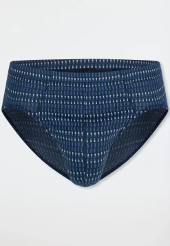 Supermini-Slip aqua gemustert - 95/5