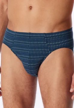 Supermini-Slip aqua gemustert - 95/5