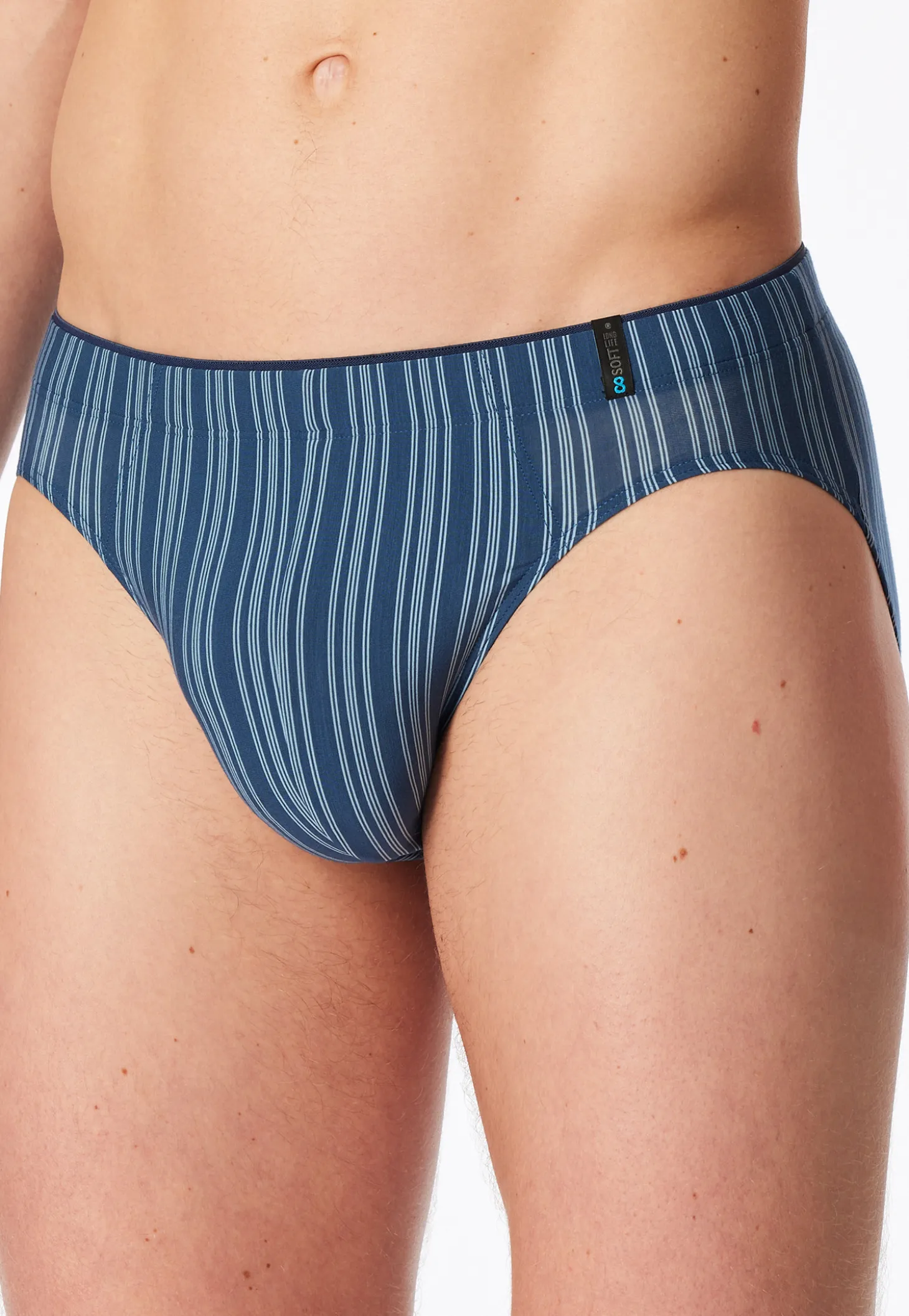 Supermini Slip atlantikblau gestreift - Long Life Soft