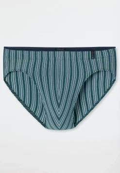Supermini Slip grün gestreift - Long Life Soft