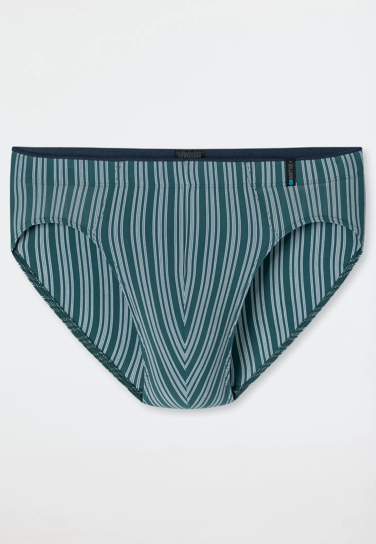 Supermini Slip grün gestreift - Long Life Soft