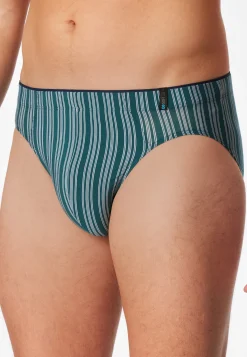 Supermini Slip grün gestreift - Long Life Soft