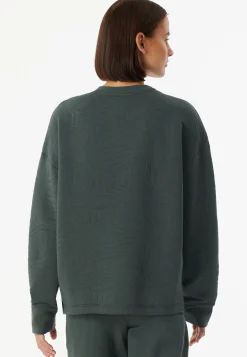 Sweatshirt Jersey-Quiltstoff und Sweatware dunkelgrün - Mix+Relax