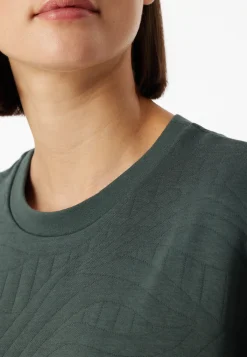 Sweatshirt Jersey-Quiltstoff und Sweatware dunkelgrün - Mix+Relax