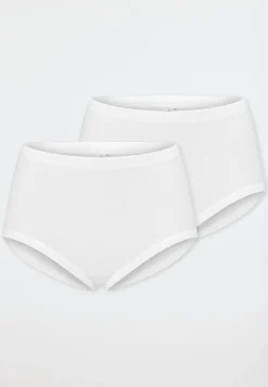 Taillenslips 2er- Pack Feinripp weiß - Original Feinripp