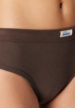 Tai-Slip Feinripp dunkelbraun - Revival Paula