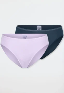 Tai Slips 2er-Pack dunkelblau/ flieder - Modal Essentials