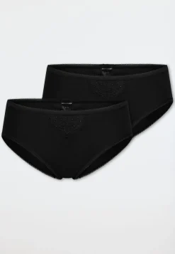 Tai Slips 2er-Pack schwarz - Cotton Essentials