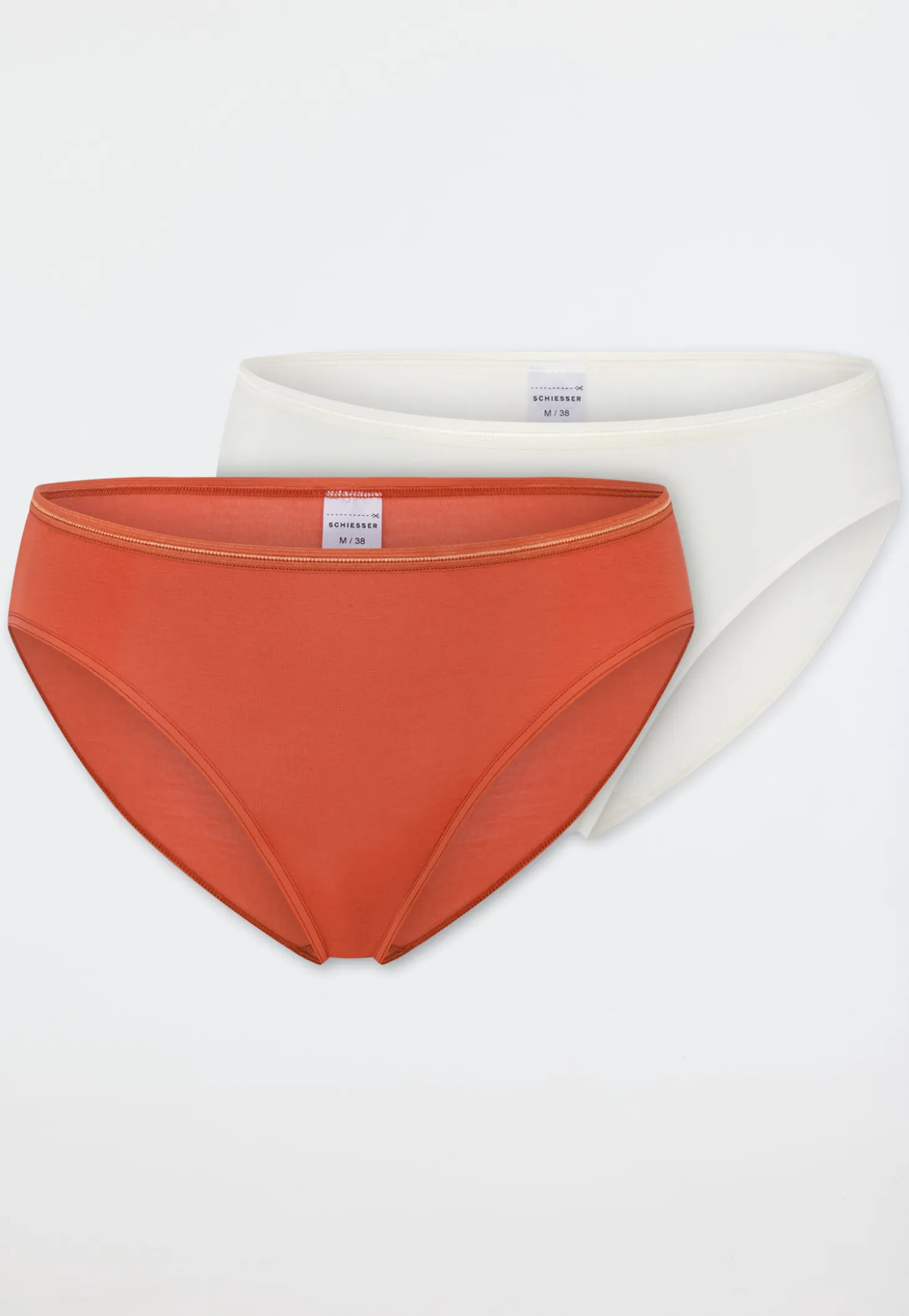 Tai Slips 2er-Pack terracotta/creme - Modal Essentials