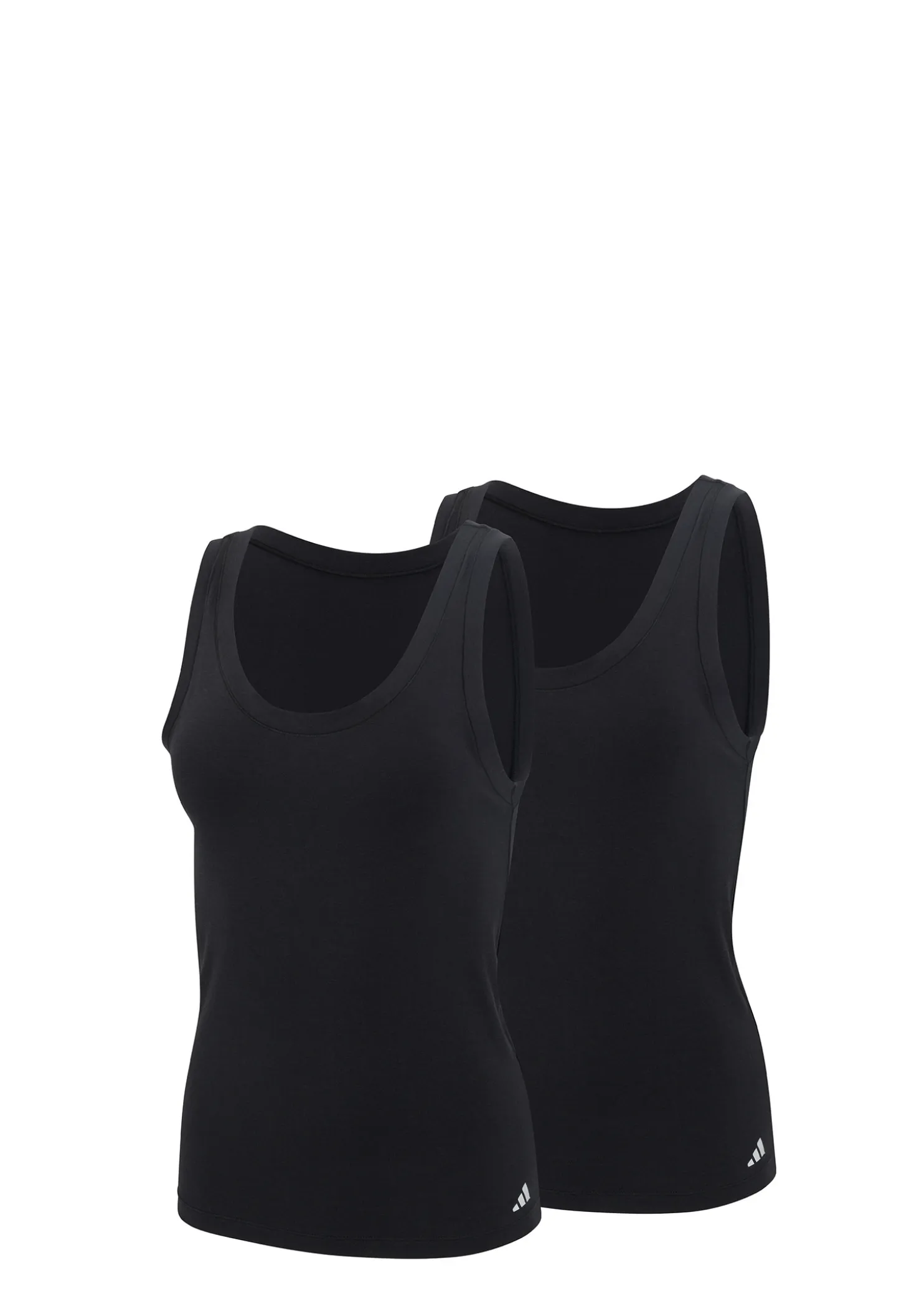 Tank Top 2er-Pack Schwarz - ADIDAS