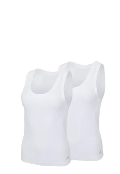 Tank Top 2er-Pack Weiss - ADIDAS