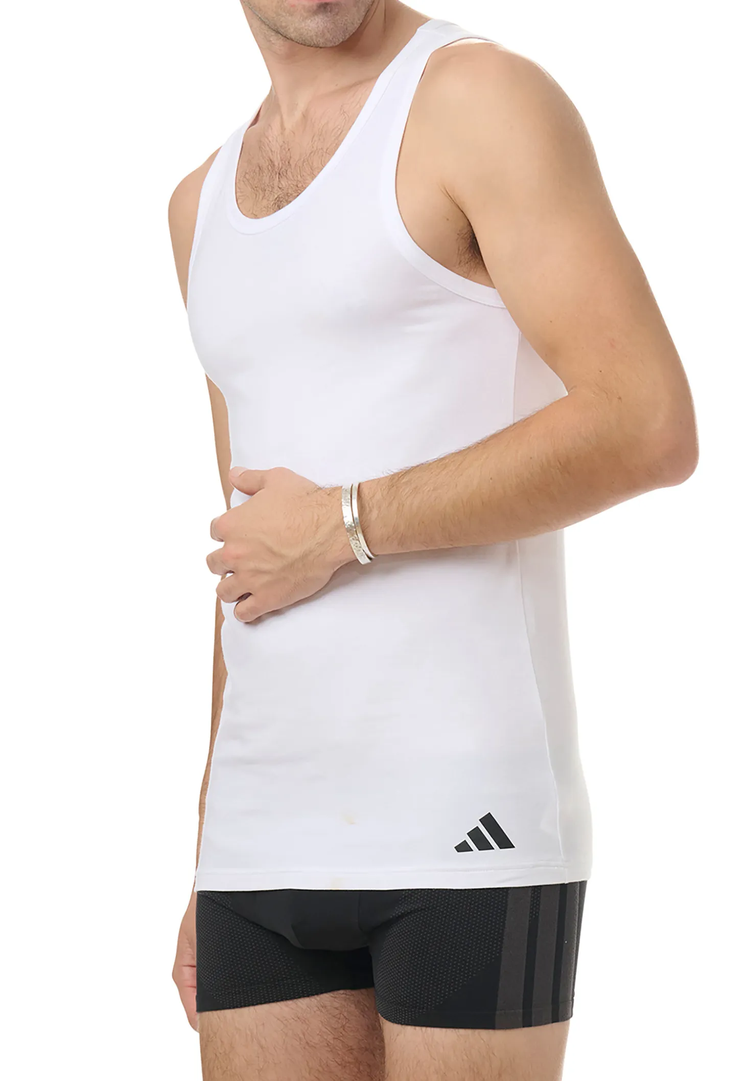 Tank Top 2er-Pack Weiss - ADIDAS