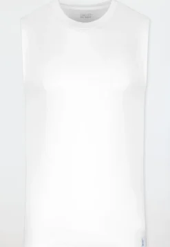 Tank Top modische Schnittform weiß - Long Life Soft
