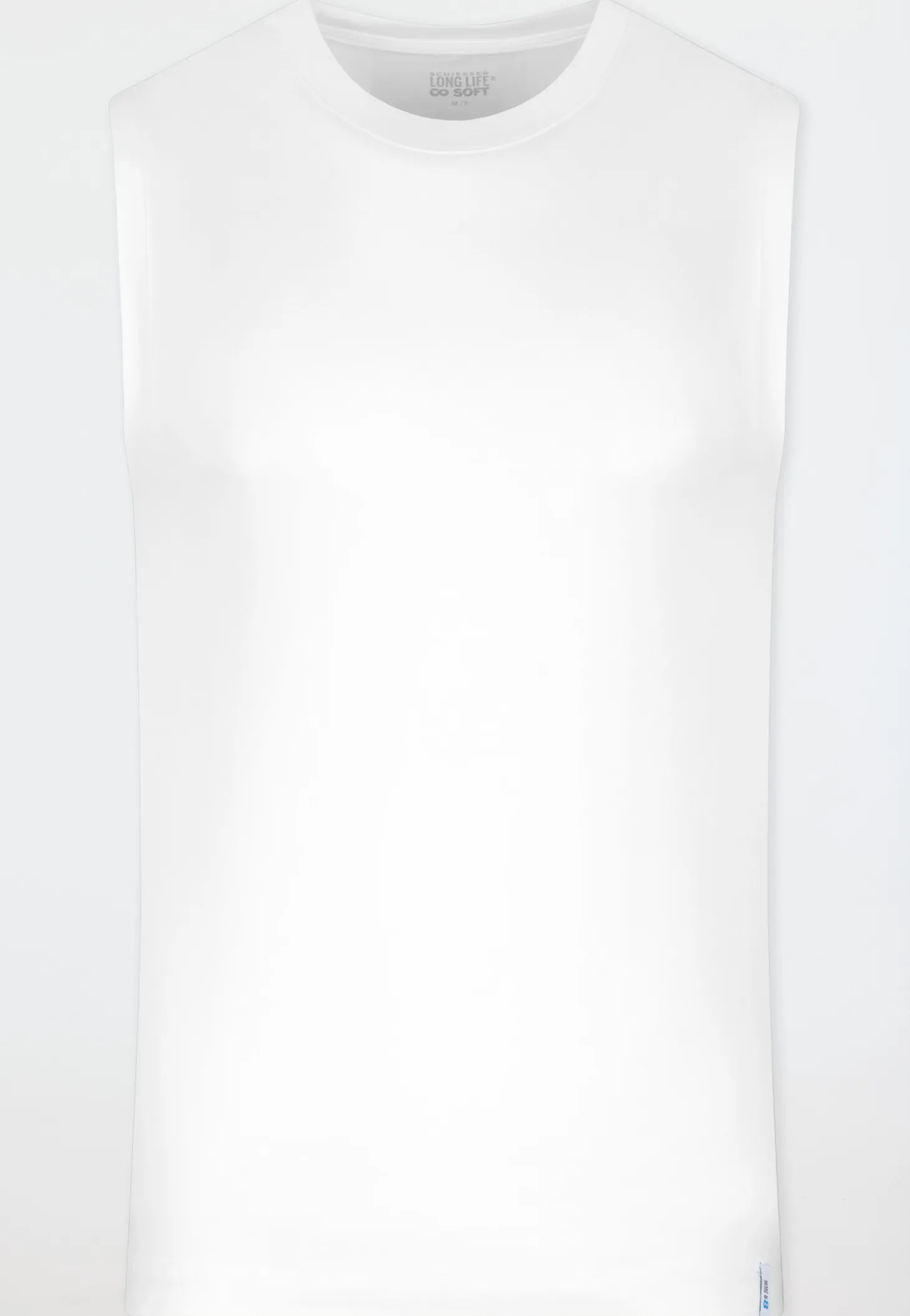 Tank Top modische Schnittform weiß - Long Life Soft