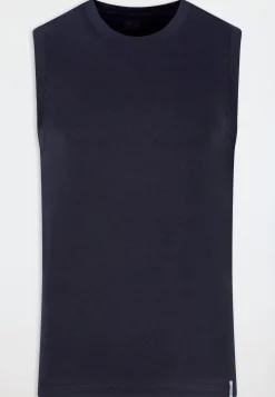 Tank Top modische Schnittform blauschwarz - Long Life Soft