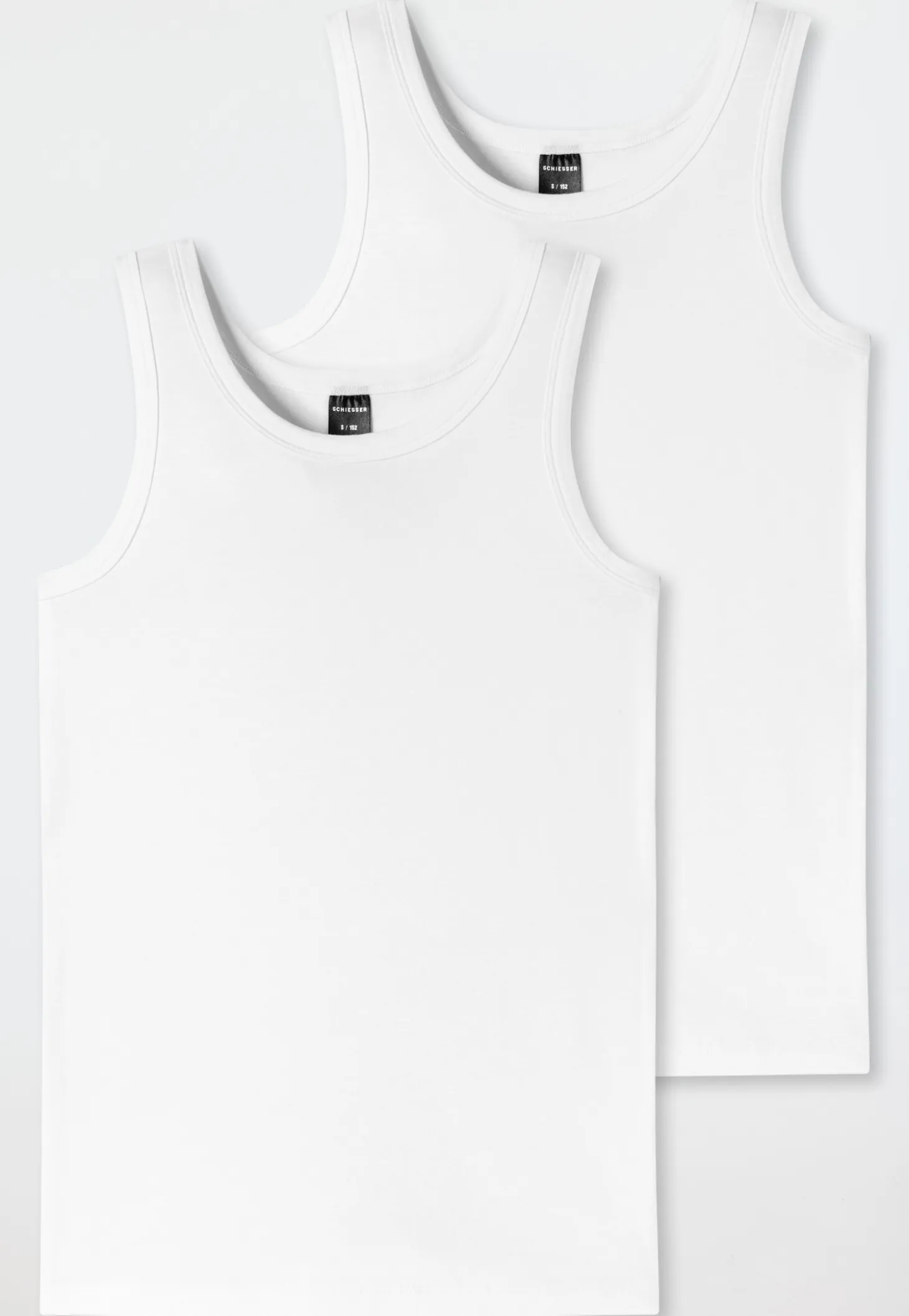 Tank Tops 2er-Pack weiß - 95/5