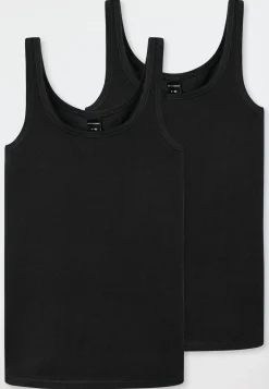 Tops 2er-Pack schwarz - 95/5