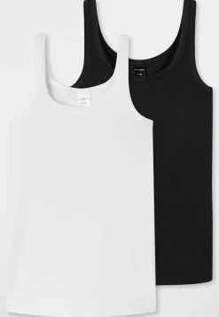 Tops 2er-Pack weiß/ schwarz - 95/5 Multipacks