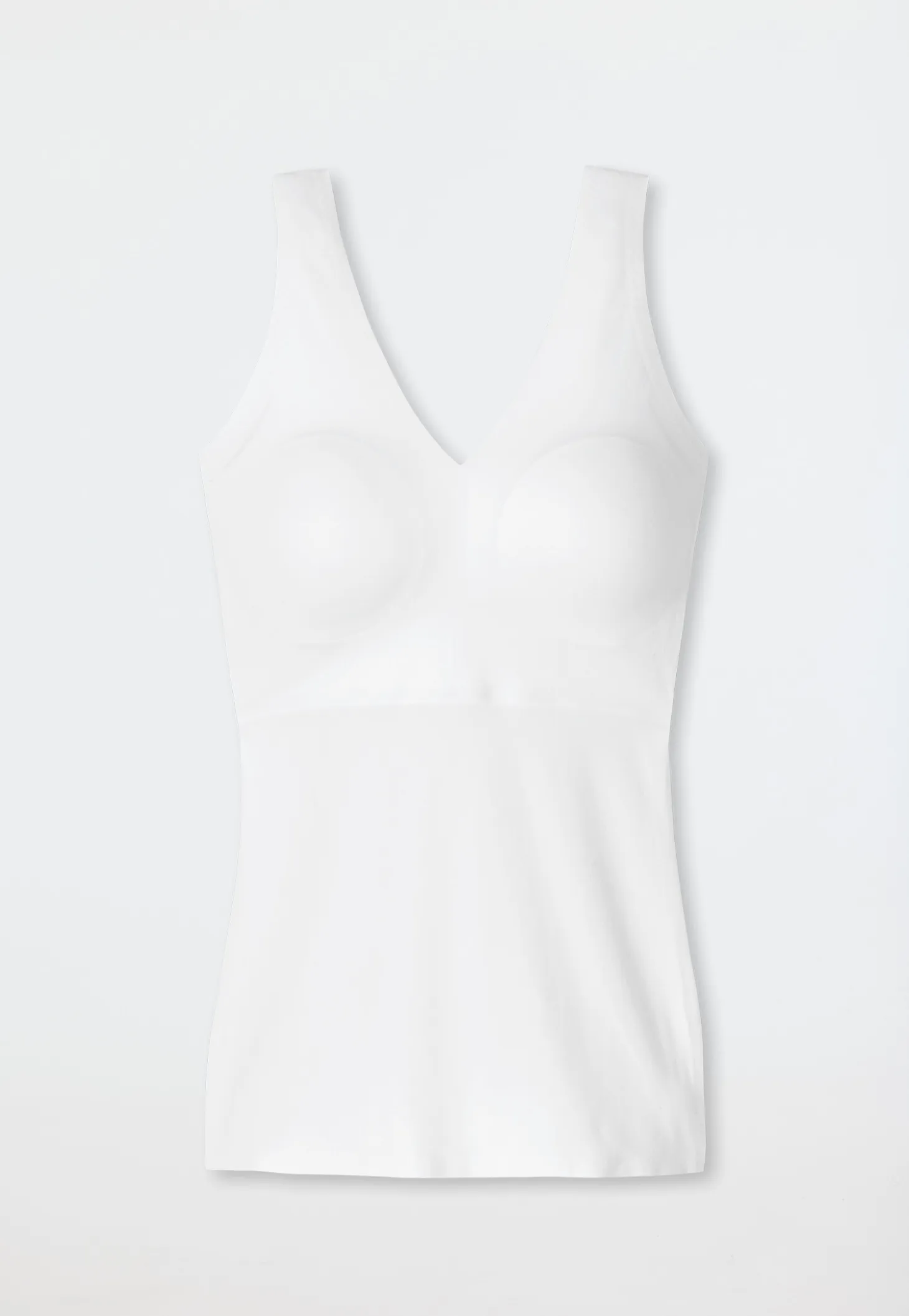 Trägertop Microfaser herausnehmbare Pads weiß - Invisible Soft