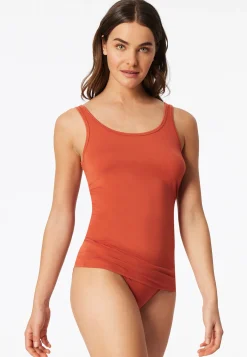 Trägertops 2er-Pack terracotta/creme - Modal Essentials