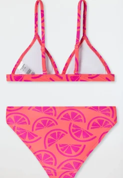 Triangel Bikini Set Zitronen UV-Schutz 40+ vivid red - Aqua