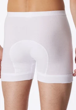 Unterhose kurz mit Eingriff Feinripp weiß - Original Feinripp