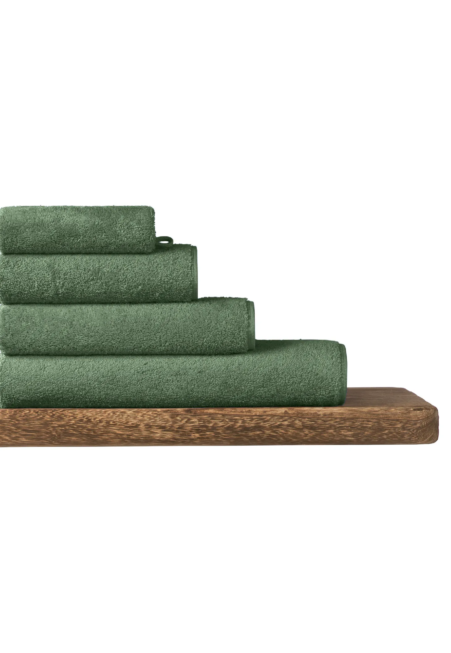 Waschlappen Milano 16x22 dunkelgrün - SCHIESSER Home