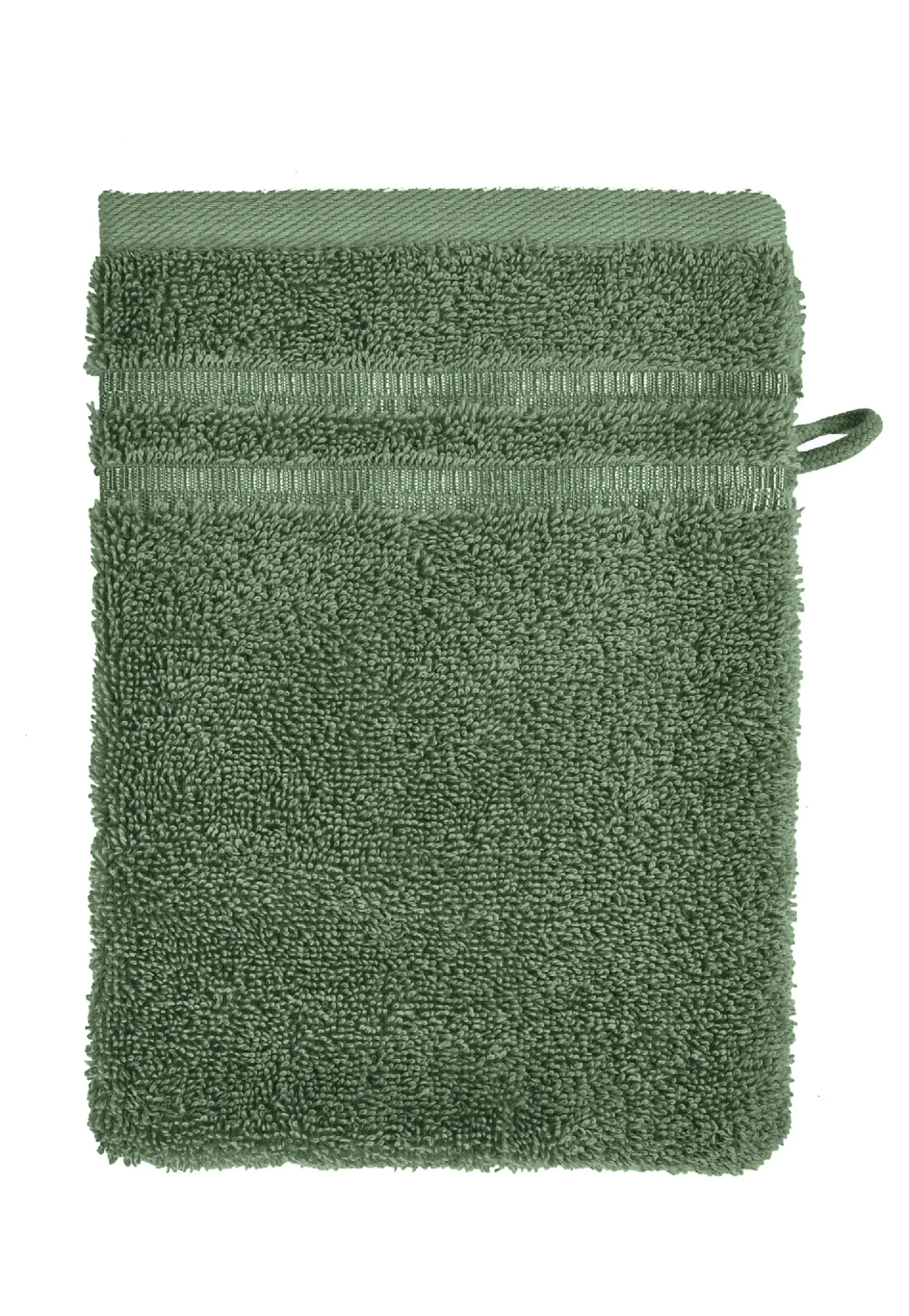 Waschlappen Milano 16x22 dunkelgrün - SCHIESSER Home