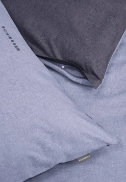 Wende-Bettwäsche 2-teilig Renforcé navy-grau- SCHIESSER Home