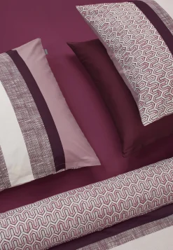 Wende-Bettwäsche zweiteilig Renforcé mauve gemustert - SCHIESSER Home